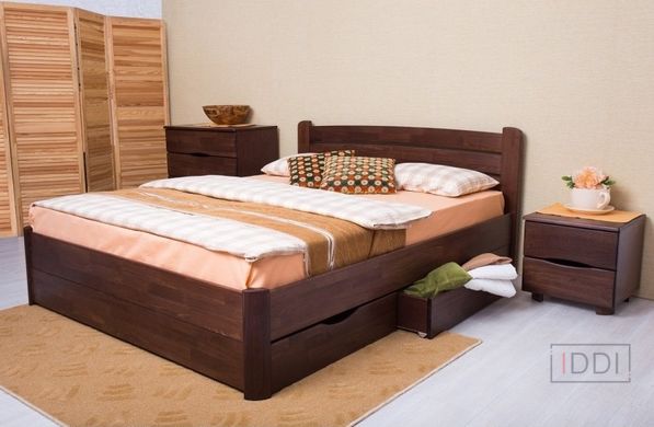 Полуторне ліжко Софія V з ящиками Олімп 120x190 см Горіх — Morfey.ua