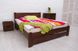 Односпальная кровать Олимп Айрис стандарт 80x190 см Орех