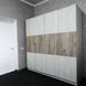 Распашной шкаф для одежды Doros Моника Дуб Крафт Белый / Дуб Крафт Серый 200х56х205 (44900114)