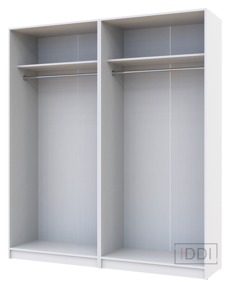 Шкаф для одежды Doros Промо Белый 2+2 ДСП 180х48х204 (42005008) — Morfey.ua