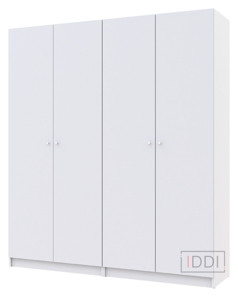 Шкаф для одежды Doros Промо Белый 2+2 ДСП 180х48х204 (42005008) — Morfey.ua
