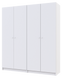 Шкаф для одежды Doros Промо Белый 2+2 ДСП 180х48х204 (42005008)