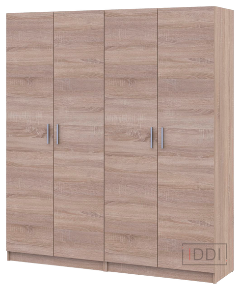 Шкаф для одежды Doros Промо Дуб сонома 2+2 ДСП 180х48х204 (42005007) — Morfey.ua