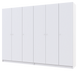 Шкаф для одежды Doros Промо Белый 3+3 ДСП 270х48х204 (42005006)