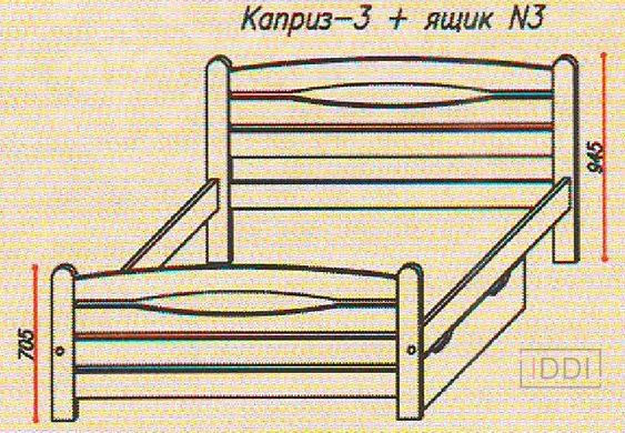 Кровать Каприз-3 Темп-Мебель 80x190 см Без ниши — Morfey.ua