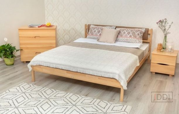 Односпальная кровать Лика без изножья с мягкой спинкой Олимп 80x190 см Орех — Morfey.ua