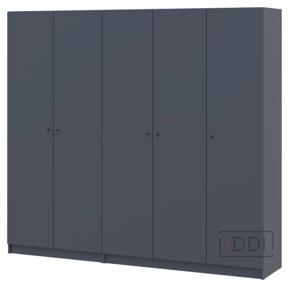 Шкаф для одежды Doros Промо Графит 2+3 ДСП 225х48х204 (42005069) — Morfey.ua