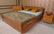Полуторне ліжко Марго м'яка з ящиками Олімп 120x200 см Венге темний