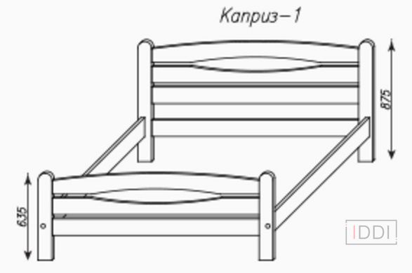 Кровать Каприз-1 Темп-Мебель 80x190 см — Morfey.ua