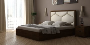 Полуторне ліжко Woodsoft Tokio з підйомним механізмом 120x190 см Бук під лаком — Morfey.ua