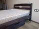 Односпальная кровать Лика Люкс с ящиками Олимп 80x190 см Орех