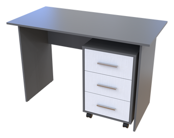 Офісний стіл Doros Т3 Антрацит / Білий 120х60х78 (44900062) — Morfey.ua