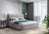 Кровать Sandra MIX 160x200 см с нишей и ПМ grey &mdash; Morfey.ua