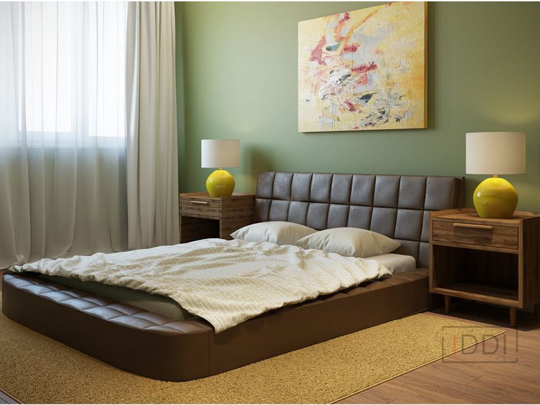 Двуспальная кровать Corners Лайк 180x200 см Без угловых ножек Ткань 2-й категории — Morfey.ua