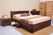 Полуторне ліжко Софія V з ящиками Олімп 120x190 см Горіх