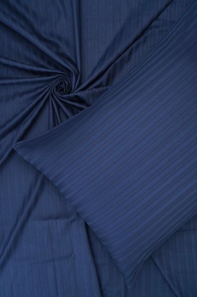 Наволочка на блискавці Good-Dream страйп-сатин Dark Blue 60x60 (GDPCSSDB6060) — Morfey.ua