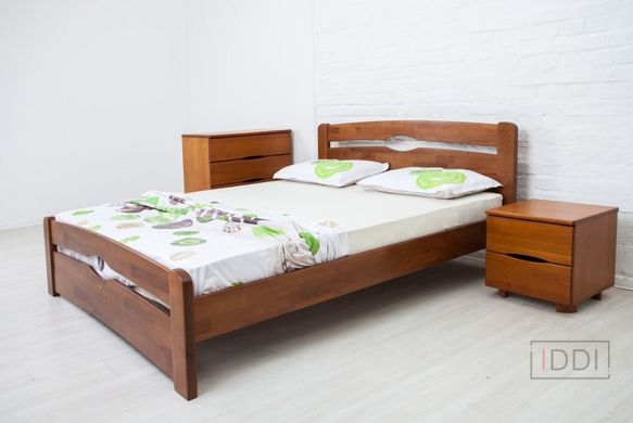 Односпальне ліжко Нова з ізножьем Олімп 80x190 см Горіх — Morfey.ua