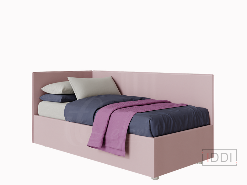 Ліжко кутове Емілі без підйомного механізму Лефорт (Lefort) 90х190 см Тканина 1-ї категорії — Morfey.ua