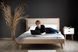 Двоспальне ліжко Моніка на ніжках Camelia Бук щит 160x200 см з підйомним механізмом