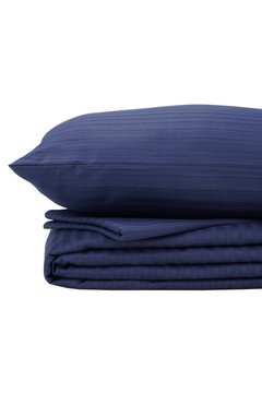 Комплект постельного белья Good-Dream страйп-сатин Dark Blue семейный 145x210 (GDSSDBBS1452102) — Morfey.ua