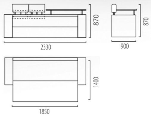Диван Асті диван Yudin 185x140 см &mdash; Morfey.ua