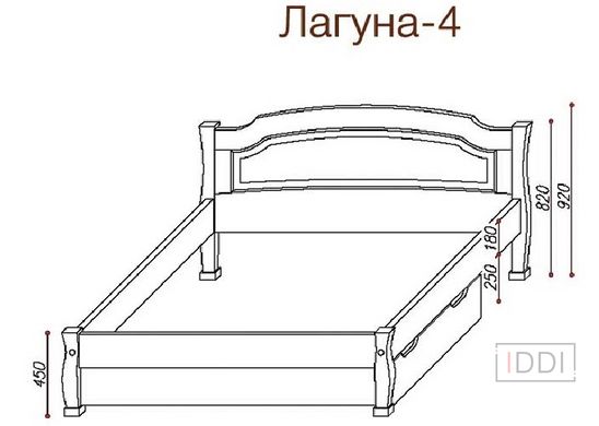 Кровать Лагуна-4 Темп-Мебель 80x190 см Без ниши — Morfey.ua