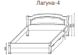 Ліжко Лагуна-4 Темп-Меблі 80x190 см Без ніші