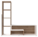 Стенка в гостиную Doros Этана Дуб Артизан / Белый 150х30х150 (41510097)
