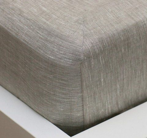 Простынь натяжная Льняная чехлом (60% лёну 40% хлопка) Lintex 60x120 см &mdash; Morfey.ua
