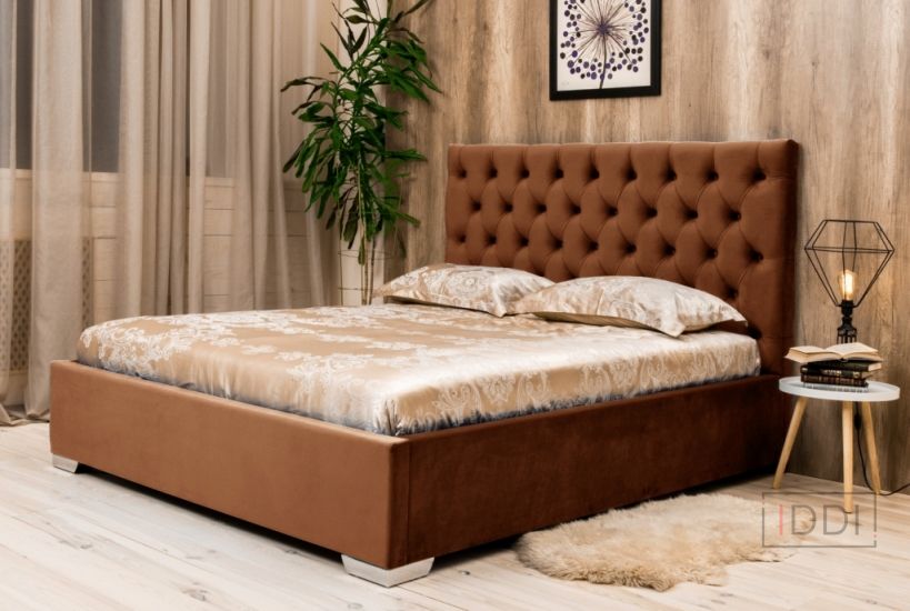 Полуторне ліжко Corners New York 140x190 см Без кутових ніжок Тканина 1-ї категорії — Morfey.ua
