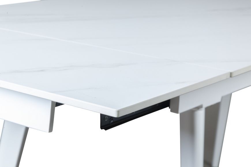 Hugo Carrara White стол раскладной керамика 140-200 см &mdash; Morfey.ua