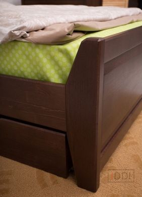 Полуторне ліжко Сіті з фільонкою і ящиками Олімп 120x200 см Горіх — Morfey.ua