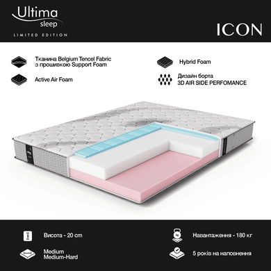 Матрац безпружинний Ultima Sleep Icon (Айкон) 70x190 см &mdash; Morfey.ua