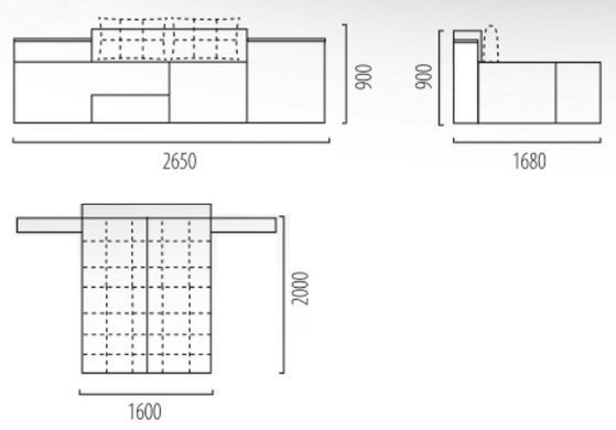 Диван Даллас Yudin 160x200 см Ткань 0-й категории &mdash; Morfey.ua