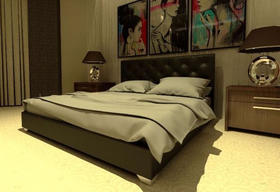 Ліжко Морфей Novelty 90x200 см Без механізму Тканина 1-ї категорії &mdash; Morfey.ua