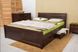 Полуторне ліжко Сіті з фільонкою і ящиками Олімп 120x190 см Горіх