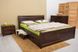 Полуторне ліжко Сіті з фільонкою і ящиками Олімп 120x200 см Горіх