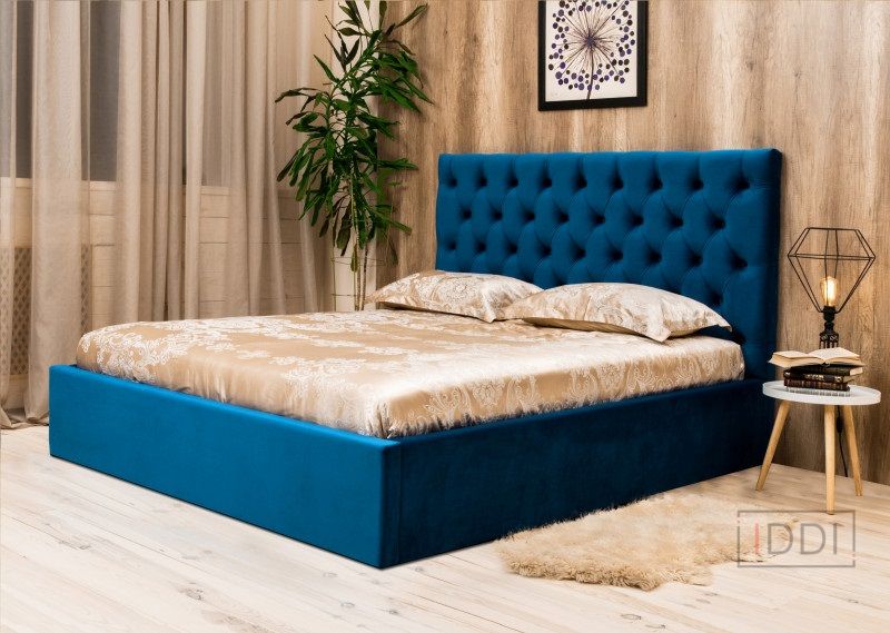 Двоспальне ліжко Corners New York з підйомним механізмом 200x200 см Без кутових ніжок Тканина 4-ї категорії — Morfey.ua