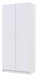 Шафа для одягу Doros Промо Білий 2 ДСП 90х48х204 (44900196)