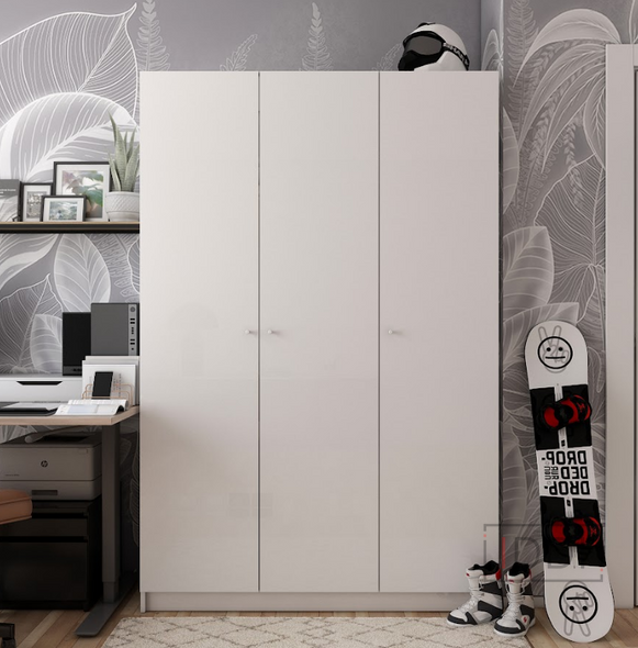 Шкаф для одежды Doros Промо Белый 3 ДСП 135х48х204 (80737071) — Morfey.ua