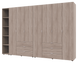 Комплект Doros Гелар з Етажеркою Дуб сонома 3+4 ДСП 309.4х49.5х203.4 (42005048)