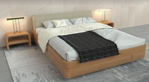 Двоспальне ліжко Suomi/Суомі з підйомним механізмом IDDI 180x200 см Ясен &mdash; Morfey.ua