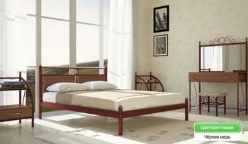 Ліжко односпальне Ніколь Метал Дизайн 80x190 см — Morfey.ua