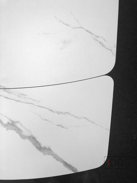 Elvi Matte Staturario стол керамический 120-180 см белый — Morfey.ua