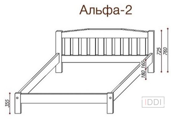 Ліжко Альфа-1 Темп-Меблі 80x190 см — Morfey.ua
