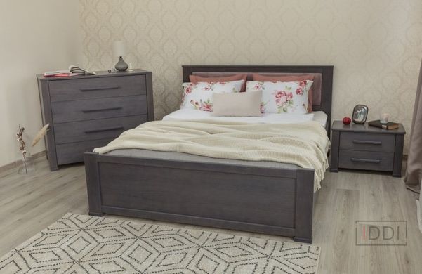 Полуторная кровать Оксфорд с мягкой спинкой и подъёмным механизмом Олимп 120x190 см Орех — Morfey.ua