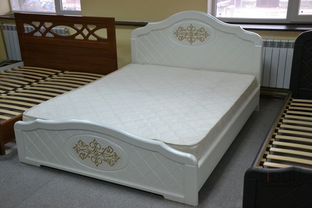Ліжко Лючія Німан 140x200 см Білий супер мат — Morfey.ua