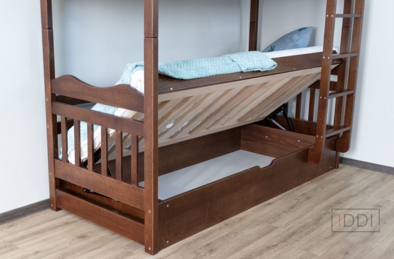 Ліжко Том і Джеррі двоярусна з ПМ Drimka 80x190 см — Morfey.ua