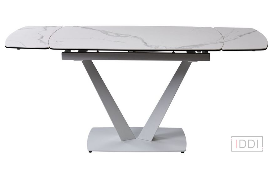 Elvi Matte Staturario стол керамический 120-180 см белый — Morfey.ua