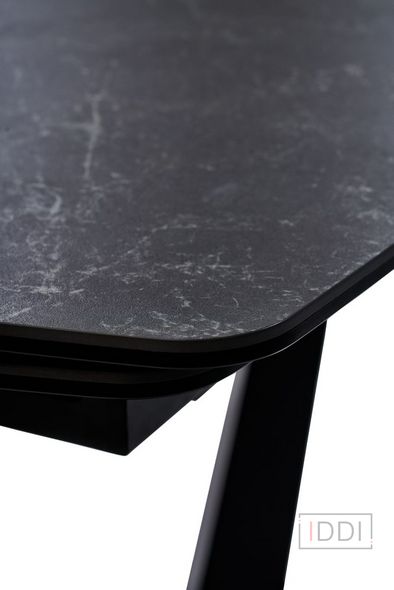 Elvi Black Marble керамічний стіл 120-180 см чорний — Morfey.ua